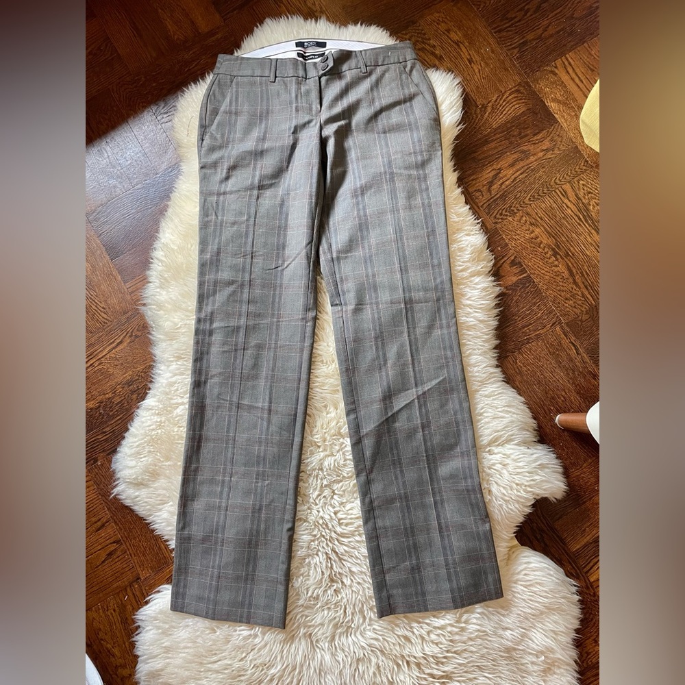 Vintage y2k Victoria’s Secret trousers low rise tan and brown plaid wide leg